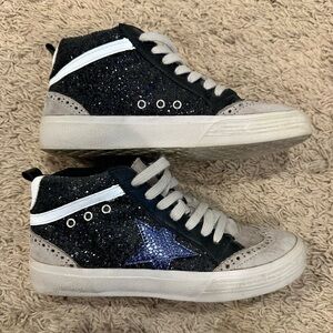 Shu Shop Black Glitter Paulina Sneakers